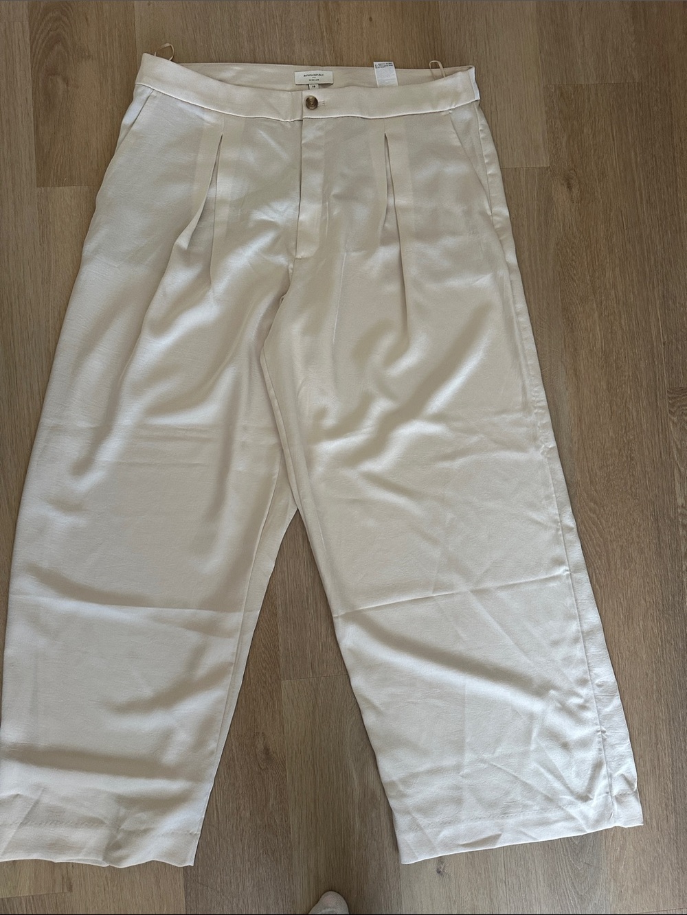 Banana Republic Wide Leg Pants in Ivory